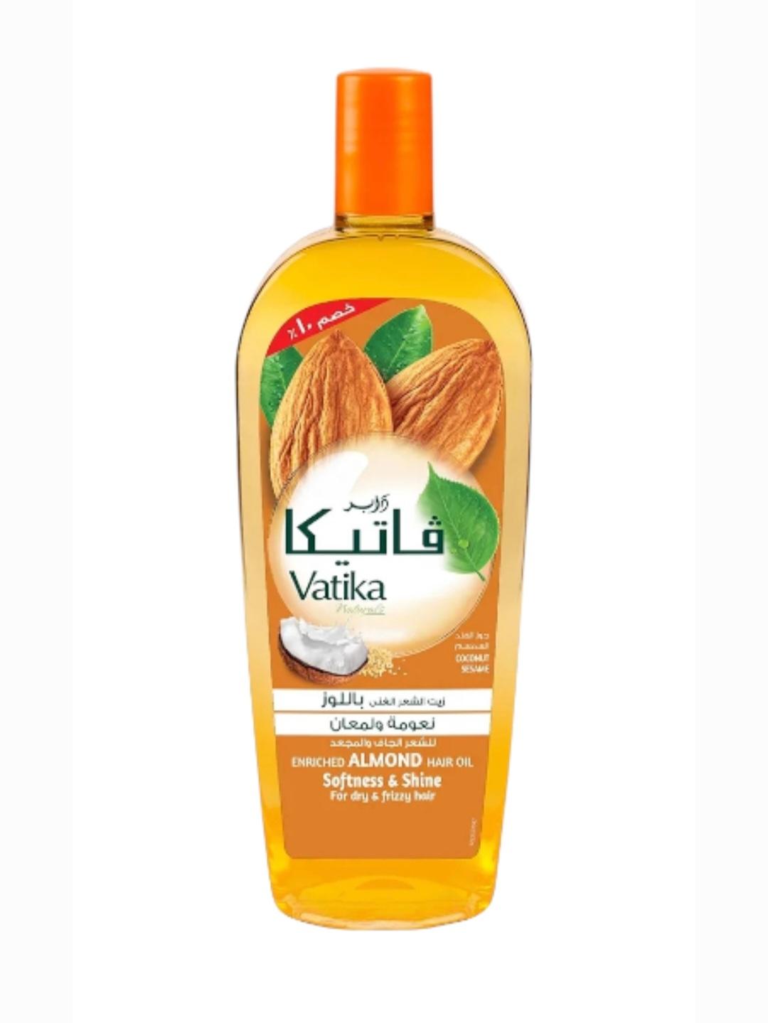 

Almond Enriched Hair Oil (180mL) | Natural Extract of Coconut and Sesame | Promotes Soften and Shiny Hair | Helps Dry and Frizzy Hair 180 mL