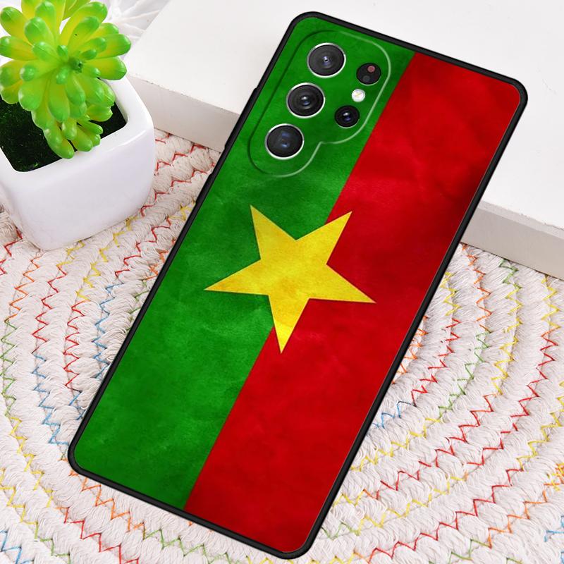 Burkina Faso Flag soft Phone Case for Samsung Galaxy note 10 pro S26 Ultra S23 S24 FE S25 S21 S22 PLUS shockproof Cove
