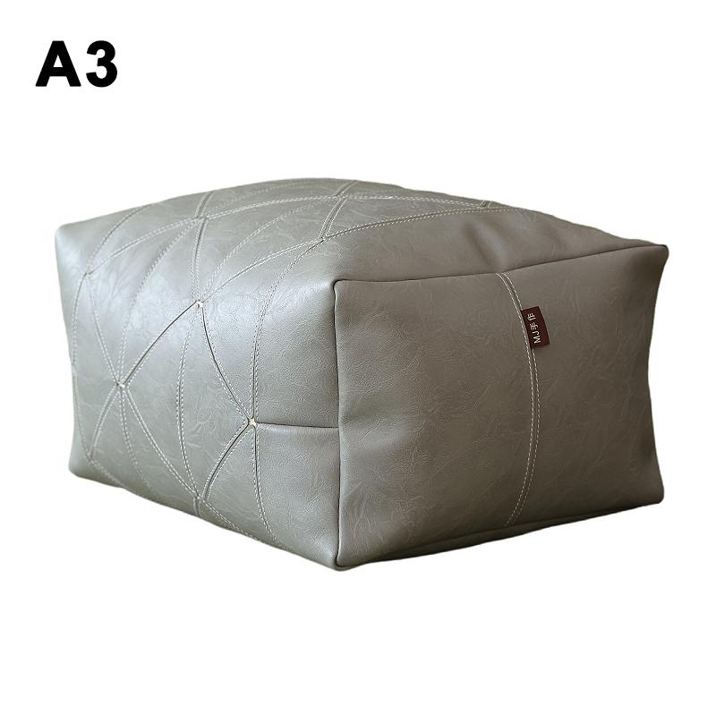 Bestickter Handwerks Quadratischer Kissenbezug Marokkanisches Leder Meditationskissen Futon Ungefüllt Nordischer Stil Zuhause Boden Tatami-Matte