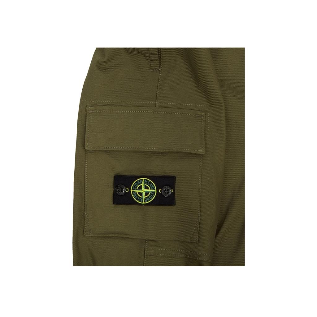 STONE ISLAND Solid Color Elastic Cuff Casual Pants Kids Bottoms Brown 791630712-V0054