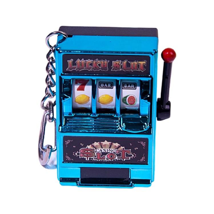 Miniature Fruit Slot Machines Keychain Charm Colorful Accessory for Bags Portable Entertainment Phone Chain Decoration