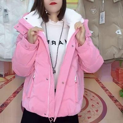 Chaqueta de invierno gruesa de moda para mujer con ajuste holgado y ropa cálida