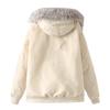 2024 Winter Women's European & American Retro Fur Collar Hooded Parka