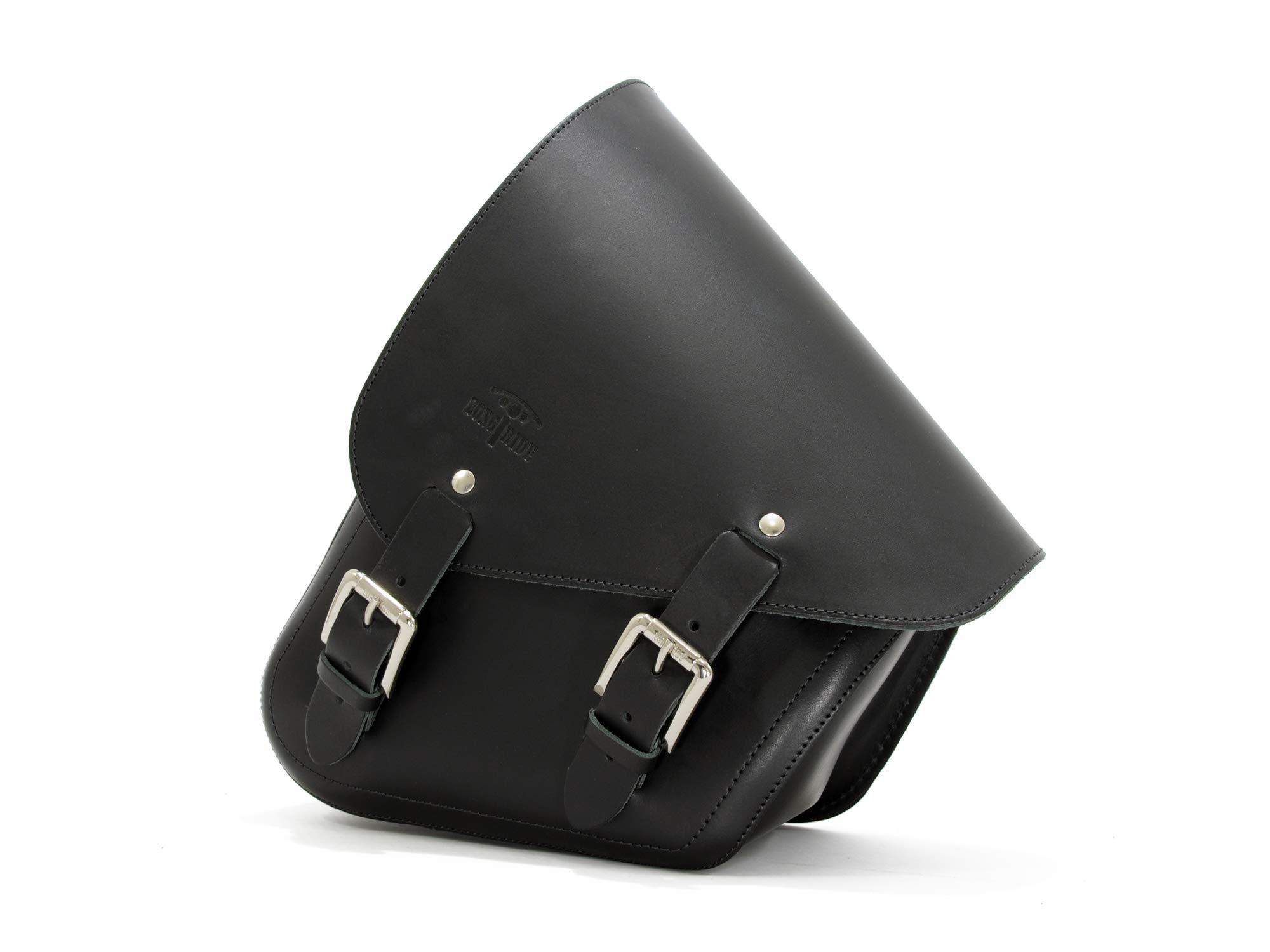 

LONGRIDE Single Side Swing Arm Bag Harley Softail CUS285 (Black Leather) 2018~