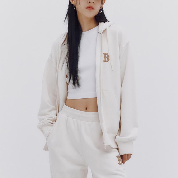 New MLB RED SOX Sweatshirts Unisex Cream 3ATRB0134-43CRD