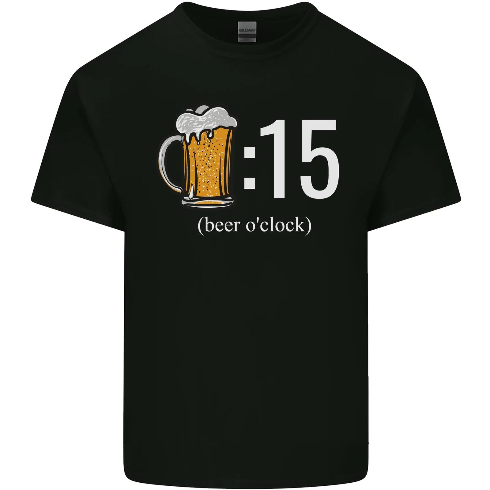Beer O Clock Funny Alcohol Kids T-Shirt Childrens S