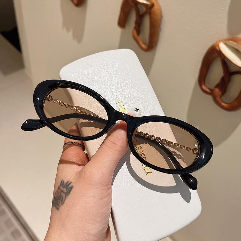 Oval Shape Sunglasses Women European American Style UV Protection Fashion Trendy Sun Glasses for Women Men