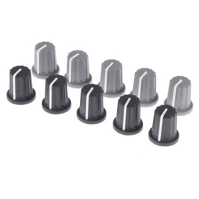 5Pcs Rubber Half Shaft Knob Potentiometer Encoder Knob 270 Degree D-Shaped