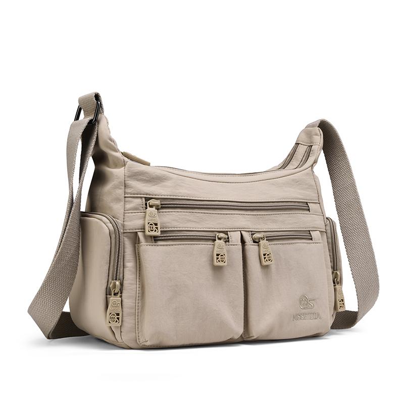 Fashionable Multi Pocket Crossbody Bag with Adjustable Strap and Spacious Design for Daily Use