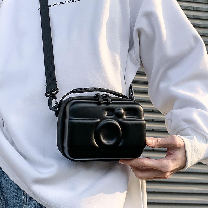 Men's High-end Messenger Bag, Minimalist Camera Shape, Personalized Shoulder Bag, Casual Bag, Fashion Trend Mobile Phone Bag