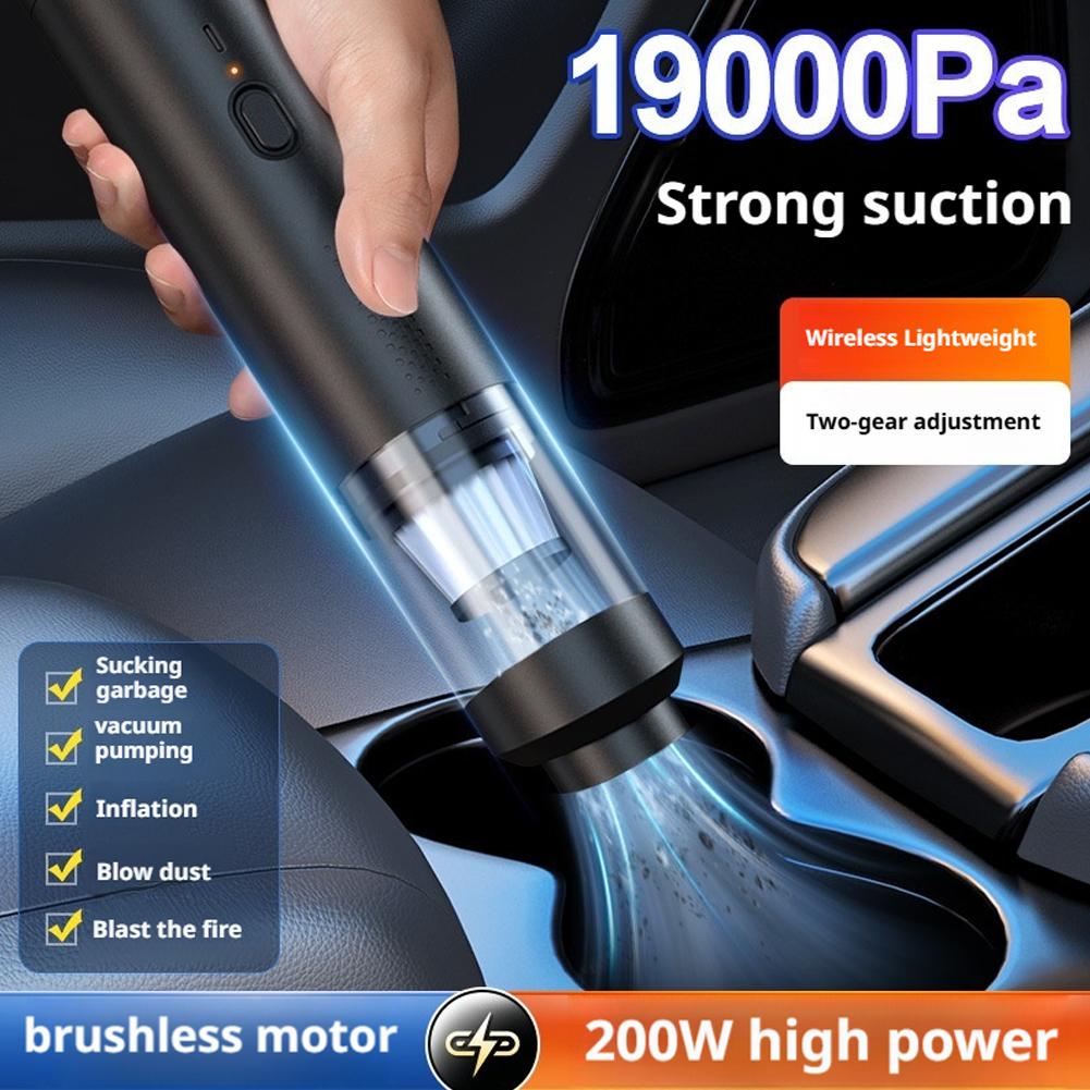 Car Mounted Wireless Handheld Vacuum Cleaner Pet Hair Removal Dust Collector For Cars Motorcycle Accessories Electronic Parts