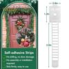 24/48Pcs Christmas Garland Hanger Adjustable Garland Hooks Ties Christmas Stocking Holder Reusable Adhesive Straps for Fireplace Window Decor