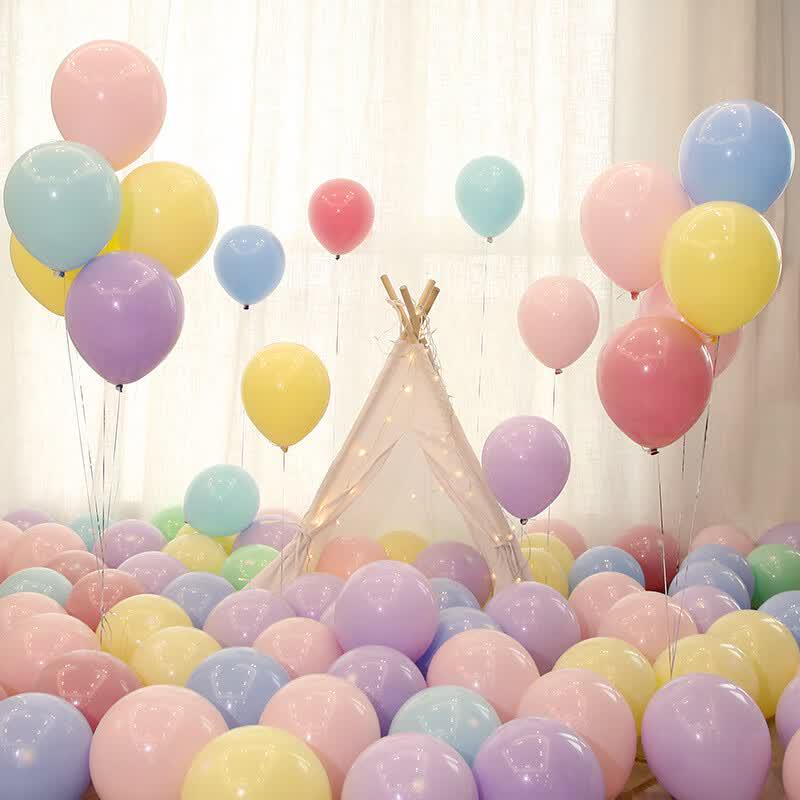 Macaron Colored Latex Party Balloons
