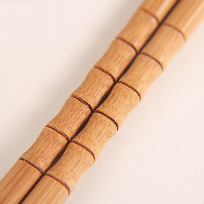 10 Pairs Biodegradable Bamboo Chopsticks Reusable Natural Tableware for Sushi Noodle Zero Waste Home Daily Dining