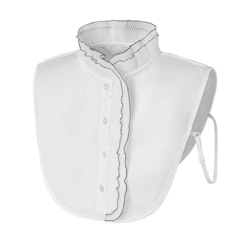 Классика Женская Рубашка Ложный Воротник Универсальный Чокер Галстук Британский Стиль Ложный Воротник Кружевной Полурубашка Съемный Ложный Искусственный Воротник