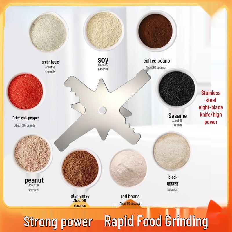 Dual-Use Household Grinder for Ultra-Fine Dry & Wet Material Processing