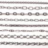 Chaîne Cœur en Acier Inoxydable de 0,5/1 Mètre Chaîne Cubaine Chaîne Punk de Base pour la Fabrication de Colliers Bracelets Bijoux Accessoires