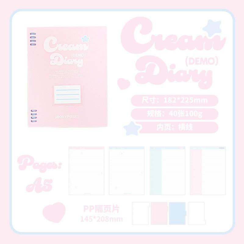 

A5 Cream Color High-value Notebook Sub-activity Color Inner Page Student Postgraduate Entrance Exam Notebook