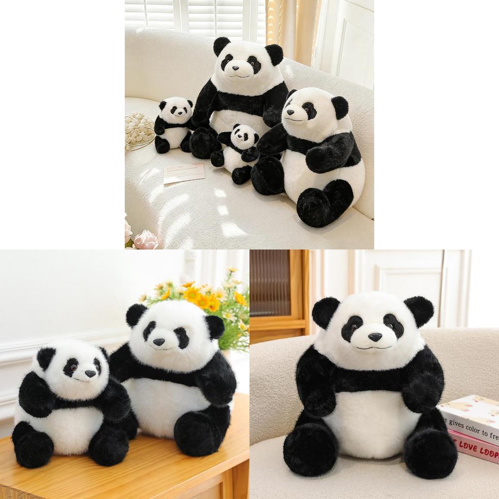 Panda Soft Plush Toy With Realistic Design For Birthday And Holiday Gift