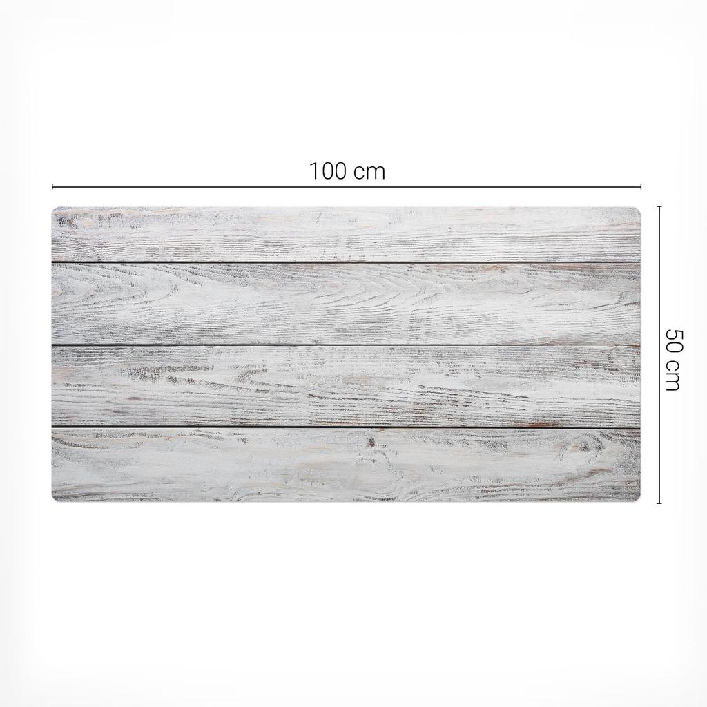 Gaming Desk Pad with Retro Wooden Boards Graphics 100X50 Cm