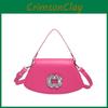 Fashion Shoulder Crossbody Bag With Square Rhinestone Decoration For Daily