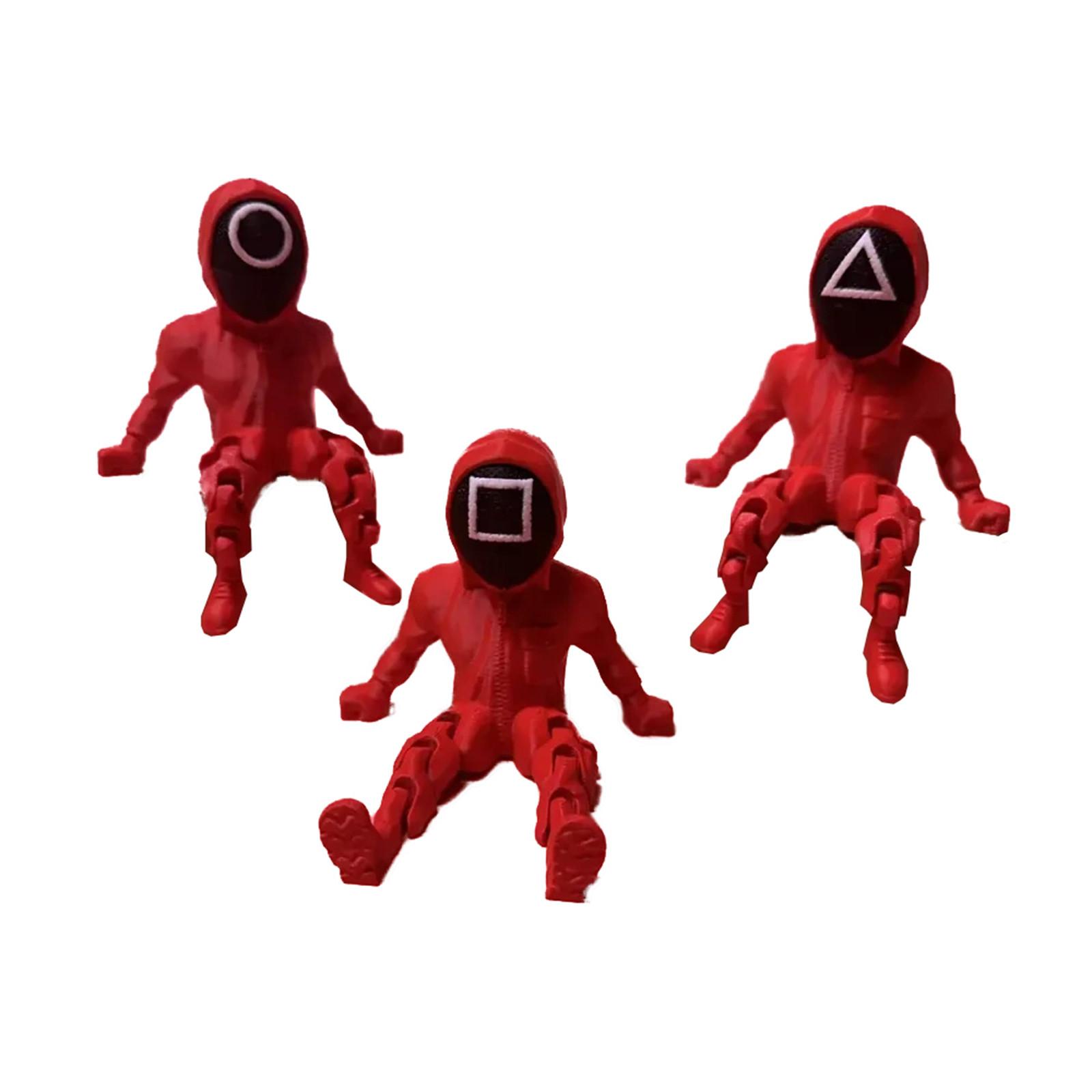 

Игрушка-партнер с подвижными суставами, красная игрушка, подходит для детей и взрослых One Size