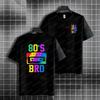 Unisex  Unisexs Funny Retro 80s Bro Graphic Tshirt Round Neck Pure Cotton Short Sleeve Tshirt Perfect For Outdoor Clothing
