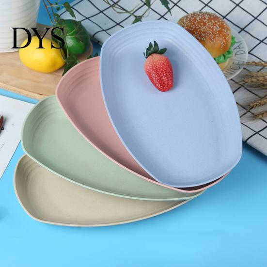 Meal Plate Practical Anti-slid Base Food Widely Used Anti-scratch Plastic for Home Dessert