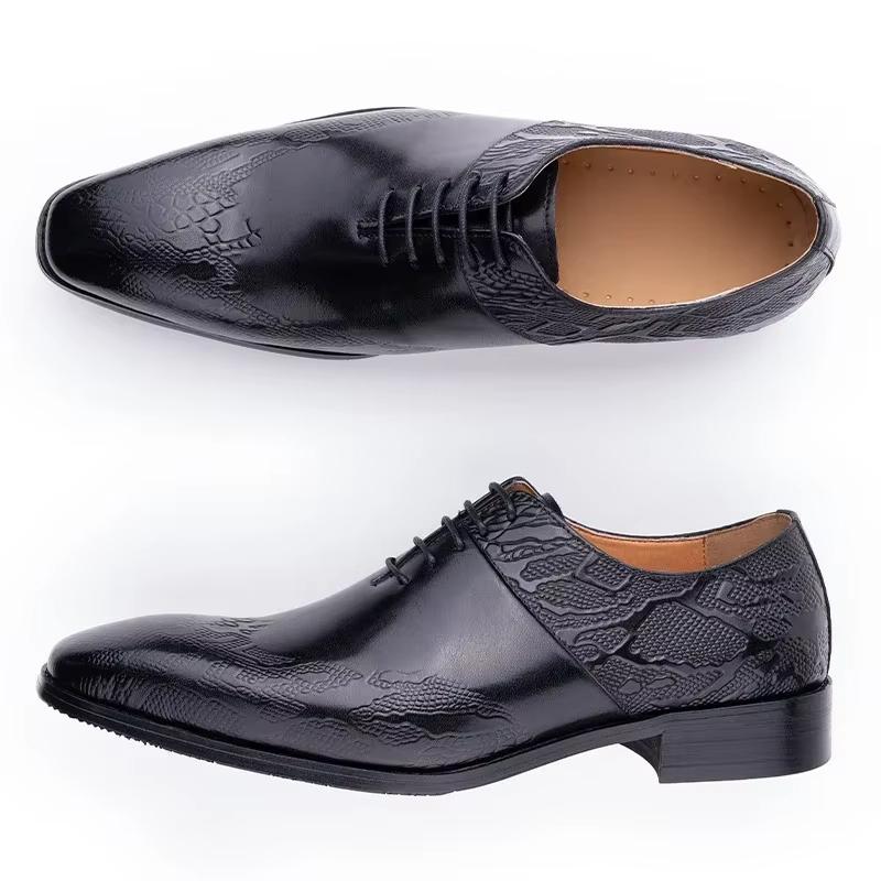 Fashion YAOLIDA Business Oxfords Shoes For Men Luxury Handmade Dress Wedding Office Side Pretty Printing Preminum Formal Leather Shoe CN
