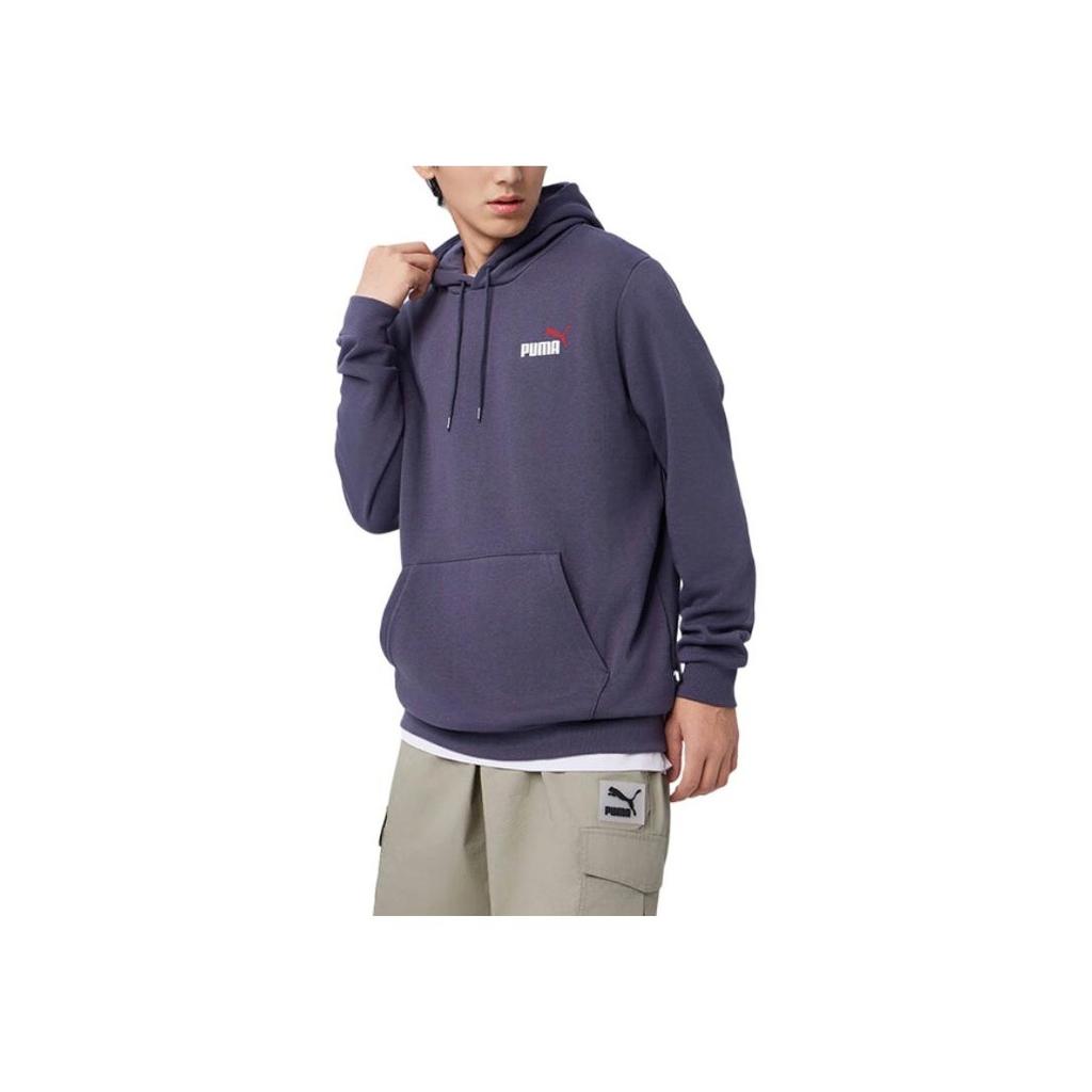 Puma Retro Casual Hooded Pullover Long Sleeve Sweatshirt Men Sweatshirt Galactic-Gray 674471-69