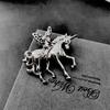 Creative Baroque Angel Pony Horse Brooch Pin Badge Clothing Suit Corsage Women High-End Brooch Jewelry Accessories Gift
