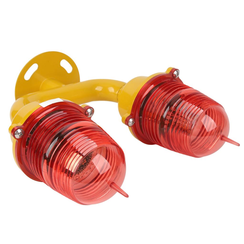 Marine Beacon Light Marine LED Strobe Light Double Head Emergency Warning Beacon Lights Red