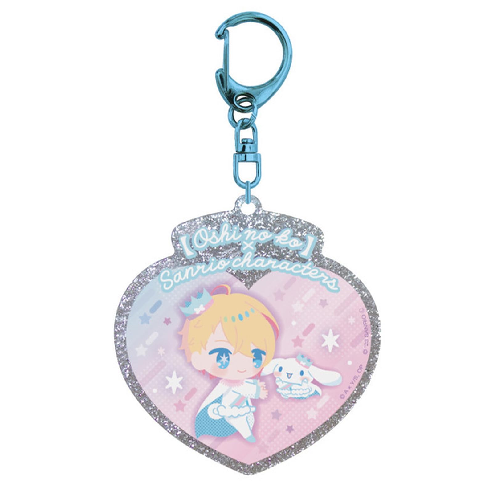 K Company Oshi no Ko x Sanrio Characters Acrylic Keychain Aqua Cinnamoroll H73 x W70 x D3mm OOSAC-AK-AQ
