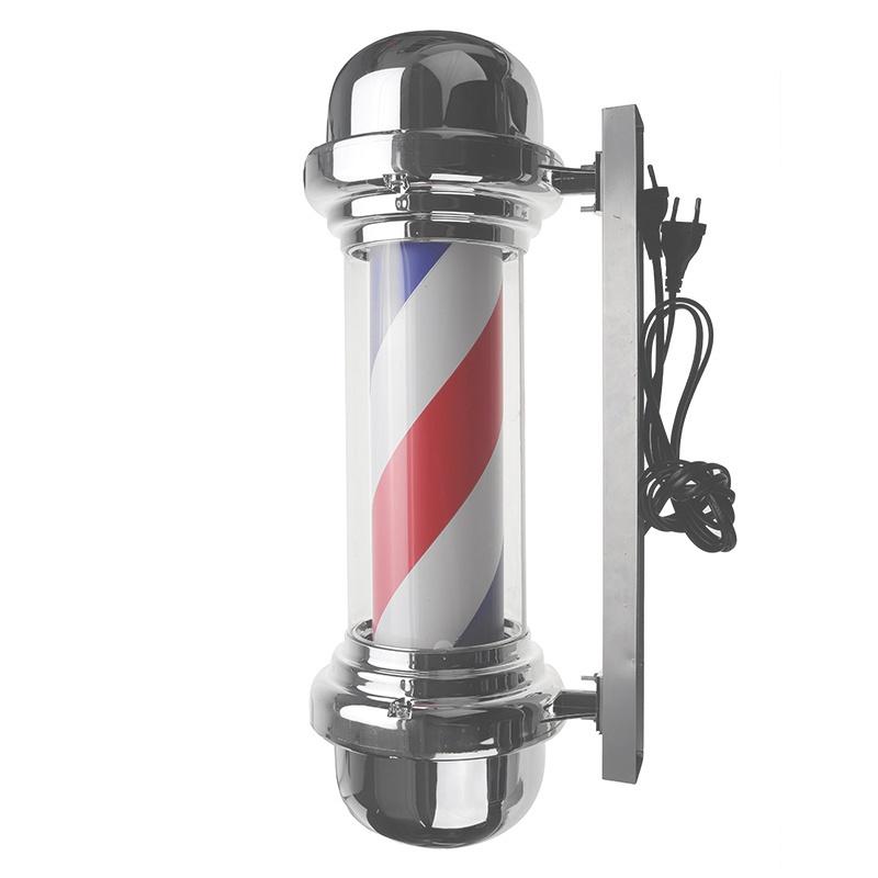 110V/220V Barber Shop Pole Lighting Stripe Rotating Light Stripes Sign Hair Wall Hanging LED Downlights