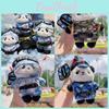 Panda Army Navy Plush Keyring Embroidered Details Enthusiasts Animal