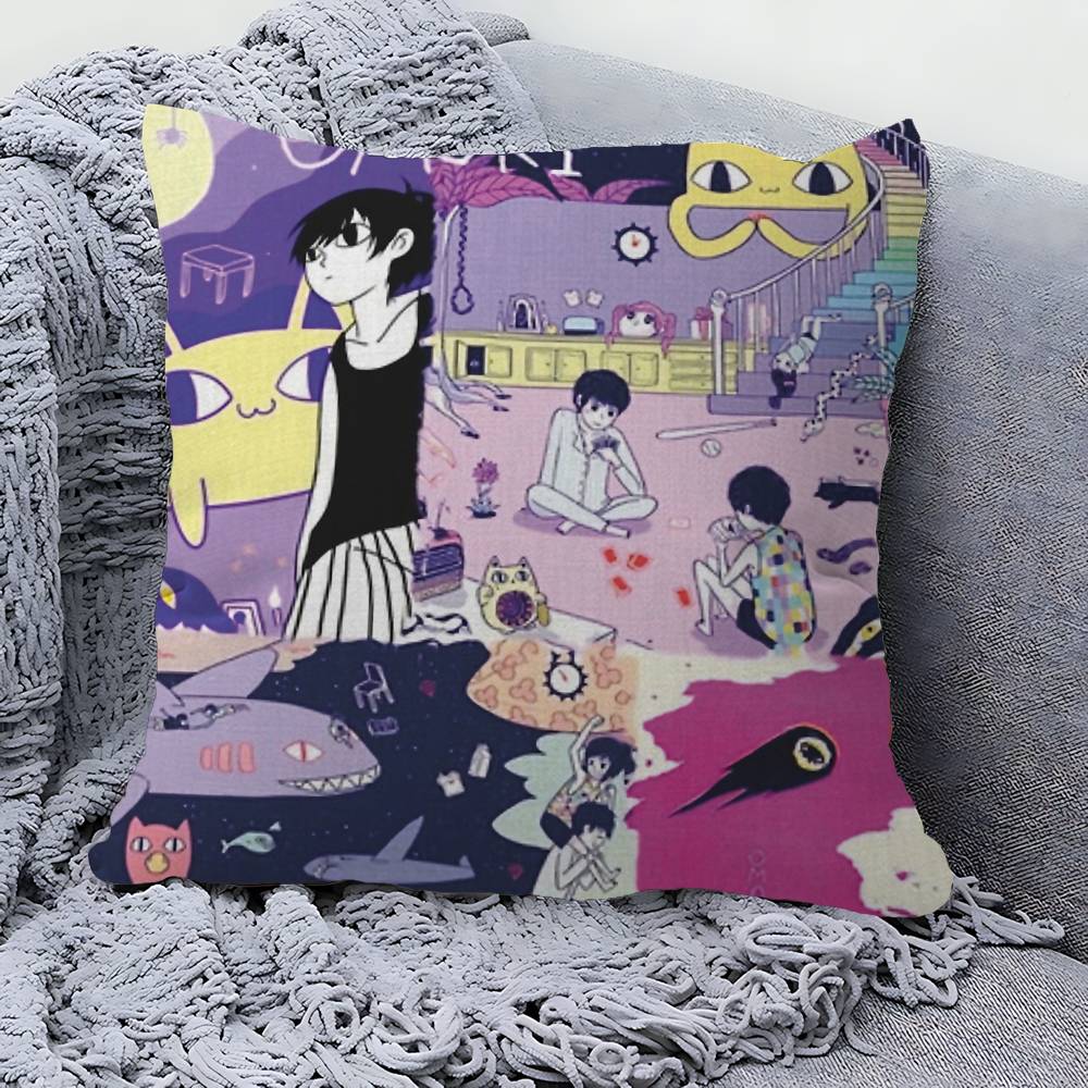 OMORI GAME Pillow Anime Pillow Sofa Bed Head Pillow Cover Cushion Cover 45x45 Cm Fashion