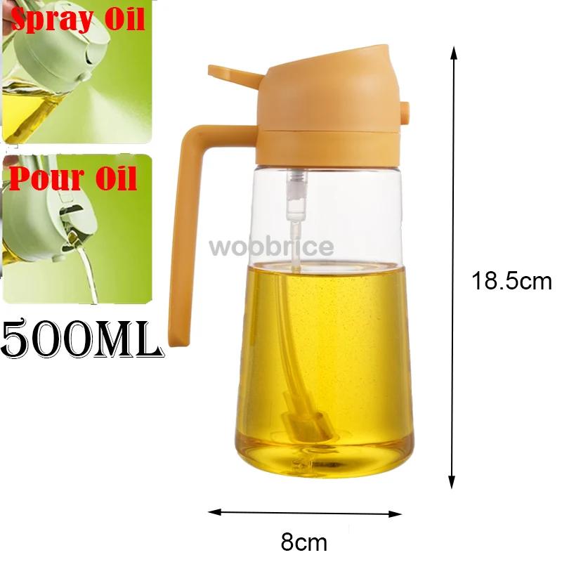 Oil Dispenser Bottle Olive Spray Dispenser for One Kitchen Oil Spray Oil Polisher Bottle Kitchen Storage for Camping Bbq Baking