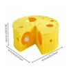 Cheese Feline Tunnel Multi-Hole Design Felt Cave Easy To Clean