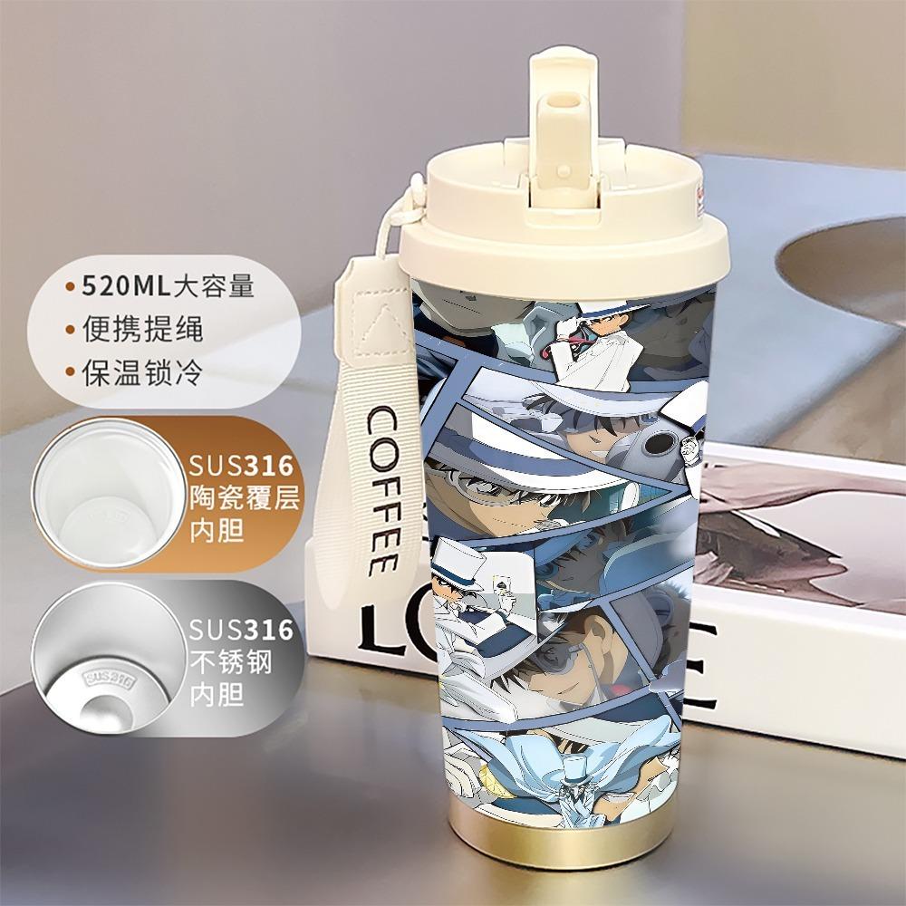 Monster Thief Kidd 111 Stainless Steel Thermos Cup Water Cup Detective Conan Student New Portable Large Capacity