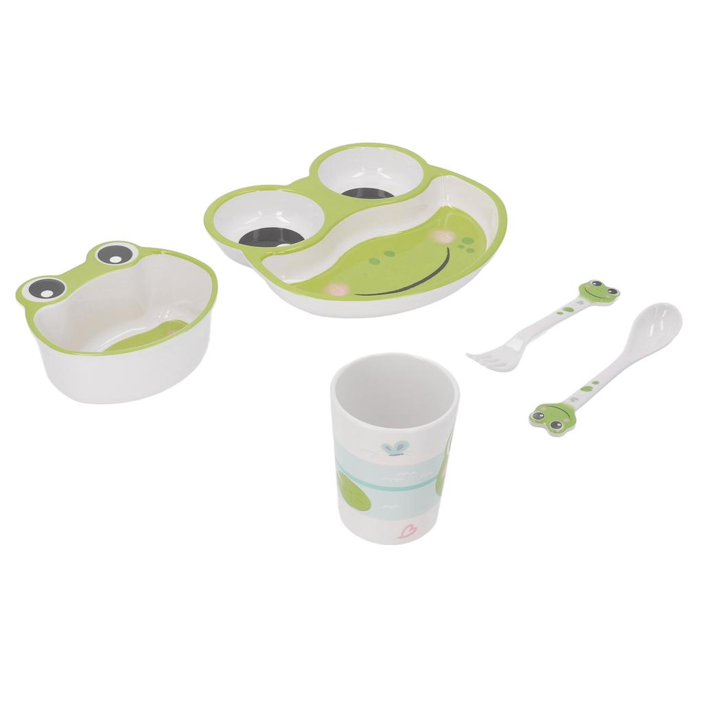Toddler Dinnerware Set Dishwasher Safe BPA Free Prevent Slip Cartoon Baby Dinner Plate Bowl with