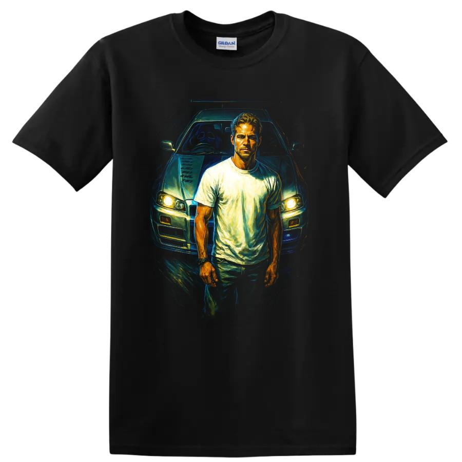 Fast and Furious Inspired T Shirt Movie Car Portrait Action Tee
