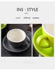 250ml Thickened Ceramic Latte Art Cup - Large Capacity, Light Luxury, Retro Design, Customizable Logo