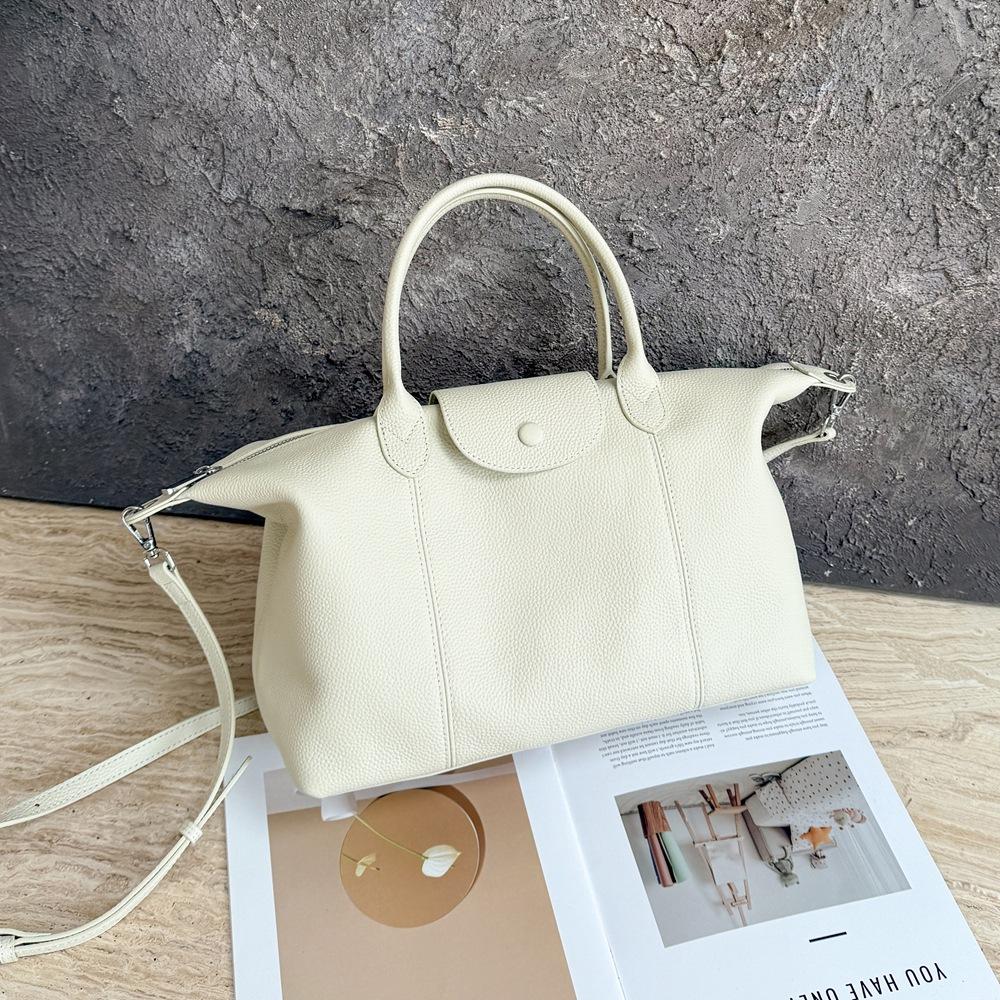 Modische Knödeltasche für Damen Handtasche mit großem Fassungsvermögen und Umhängetasche aus echtem Leder