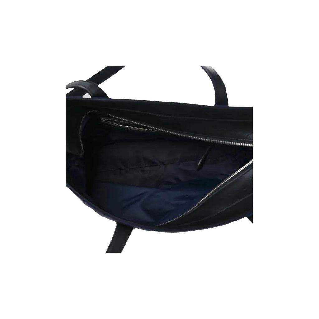 Burberry Marken-Buchstabenlogo Nylon-Tragetasche Einkaufstasche Handtasche Kleine Größe Damen Marineblau