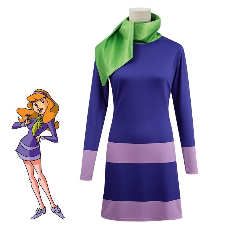 

Scooby-Doo Dog Costume - Velma & Daphne Skirt for Halloween Cosplay XL