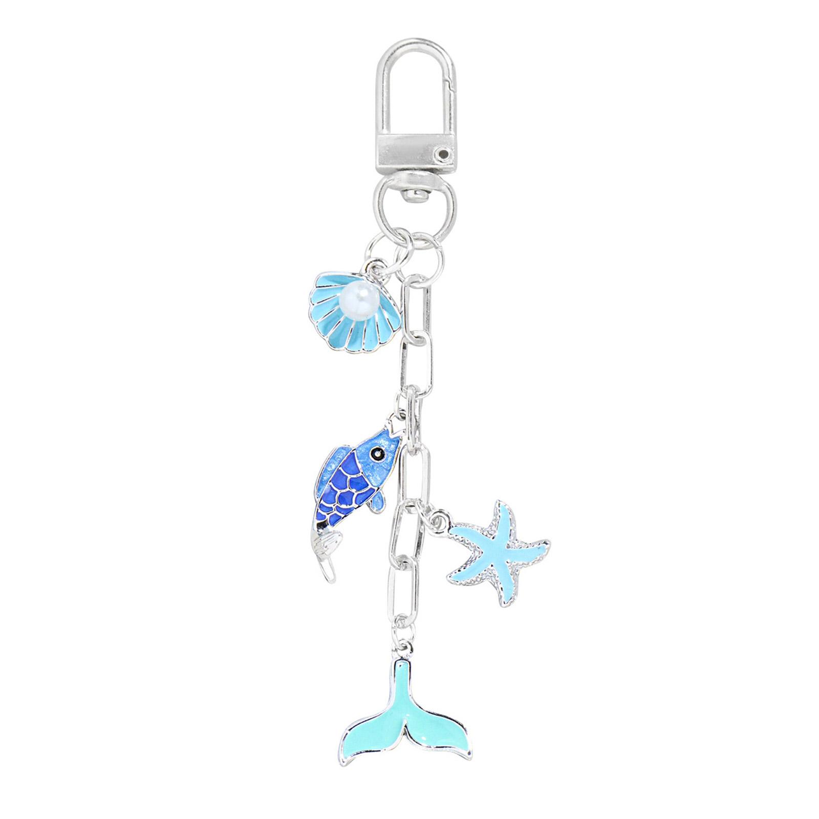 

Стильные мобильные аксессуары для ключей Морская серия Брелок Шармы для телефона Милые аксессуары для телефона для женщин и девушек A