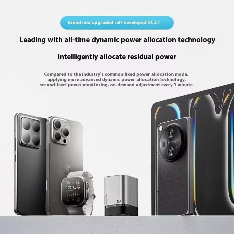 CUKTECH 10 10 Super Energy Mini Gallium Nitride Charger 120W/100W Charging  Multi-Port Fast Charging Set AD1203P Laptop PC