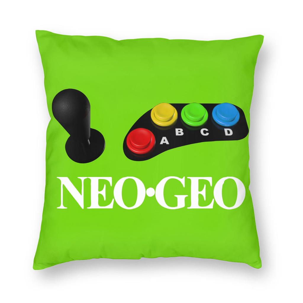 Neo Geo Arcade Pillowcase Double-Sided Printing Polyester Cushion Cover Decor Pillow Case Cover Home Zipper 45X45Cm