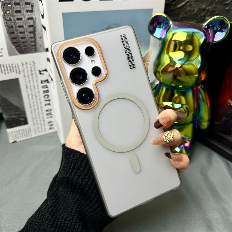 

Полупрозрачные матовые твердые ПК чехлы для телефона для Samsung Galaxy S25 S24 S23 S22 Ultra S21 Plus S20 FE чехол для Magsafe магнитная крышка Galaxy S24 Ultra