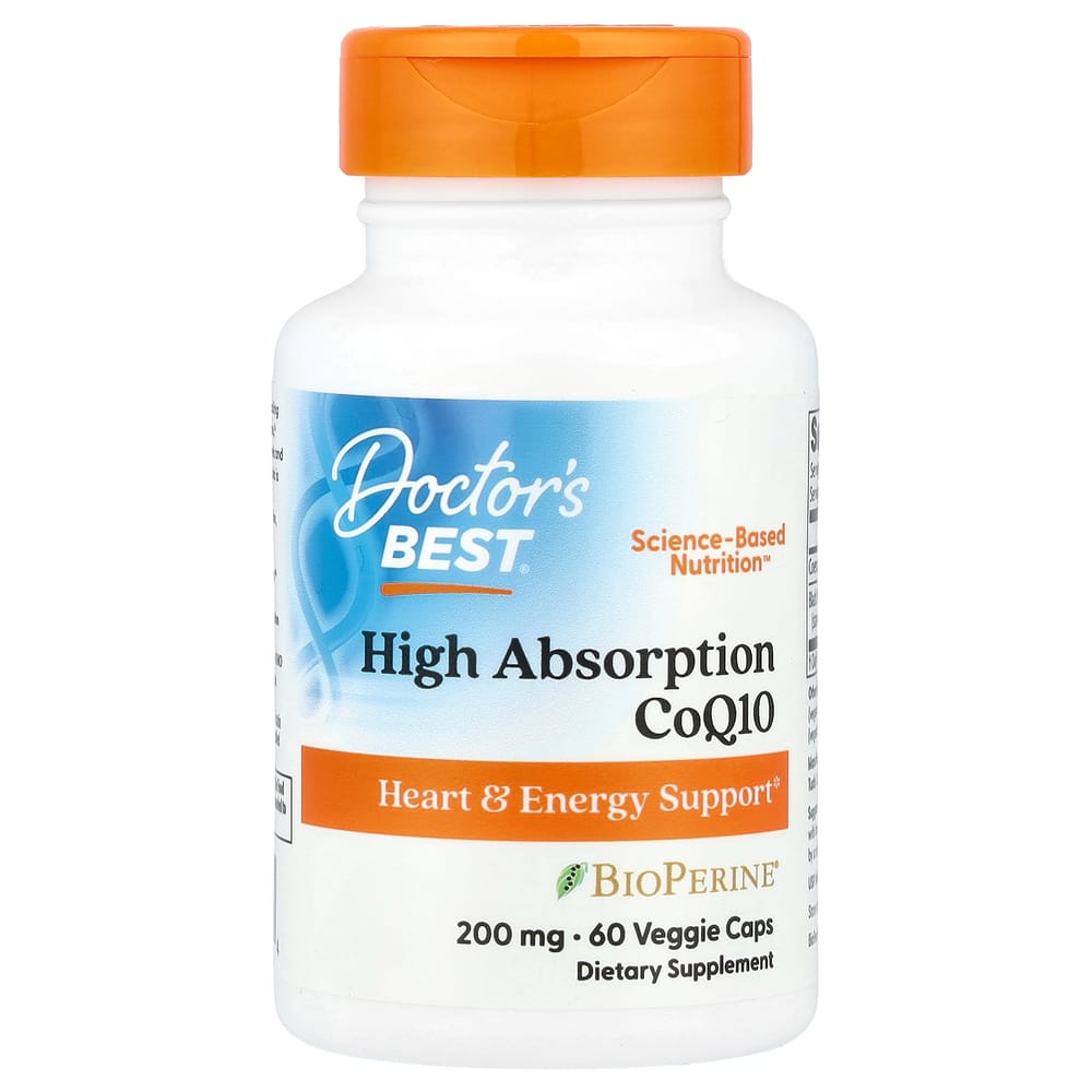 

Doctor s Best High Absorption CoQ10 with BioPerine 200mg Veggie Capsules, 60 Count 60 pcs - 1 ea